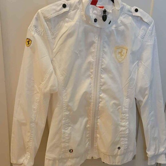 Ferrari x Puma Light White Jacket Windbreaker - Picture 4 of 6